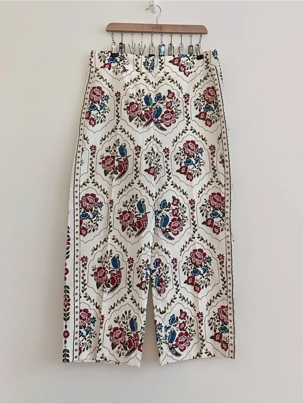 Sezane x Farm Rio Linen Cotton Tiago Pants in Romantic Garden